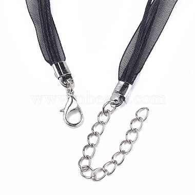 Waxed Cord and Organza Ribbon Necklace Making(X-NCOR-T002-332)-3