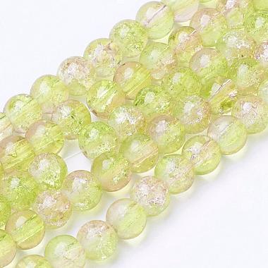 Spray Painted Crackle Glass Beads Strands(CCG-Q002-6mm-05)-2