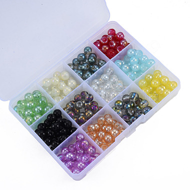 300Pcs 12 Color Electroplate Glass Beads(EGLA-T008-029)-3