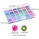 Стеклянные бусины с краской для выпечки 288 g 24 colors 8 / 0(SEED-FS0001-10)-6