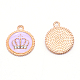 pendentif bijoux couronne émail alliage(ENAM-TAC0007-02A)-1