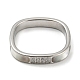304 Stainless Steel Rectangle Finger Ring(RJEW-C059-01P)-2