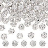 60Pcs Polymer Clay Rhinestone Beads, Grade A, Round, Crystal, PP15(2.1~2.2mm), 12mm, Hole: 2mm(RB-NB0001-24)