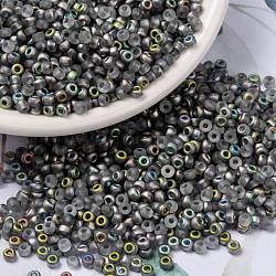 MIYUKI Round Rocailles Beads, Japanese Seed Beads, 8/0, (RR4557) Vitrail Matte, 3mm, Hole: 1mm, about 2111~2277pcs/50g(SEED-X0055-RR4557)