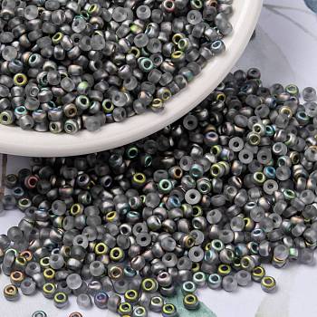 MIYUKI Round Rocailles Beads, Japanese Seed Beads, 8/0, (RR4557) Vitrail Matte, 3mm, Hole: 1mm, about 2111~2277pcs/50g