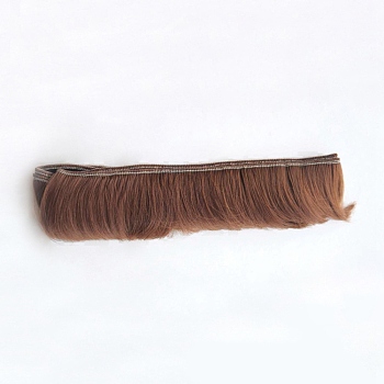 High Temperature Fiber Short Bangs Hairstyle Doll Wig Hair, for DIY Girl BJD Makings Accessories, Sienna, 1.97 inch(5cm)