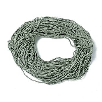 Polyester Cord, Twisted Cord, Dark Sea Green, 5mm, about 97~100m/bundle