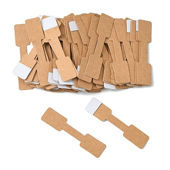 Paper Fold Over Blank Sticky Price Tags, Rectangle, Peru, 6x1.3x0.02cm