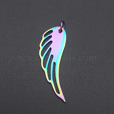 Multi-color Wing Stainless Steel Pendants