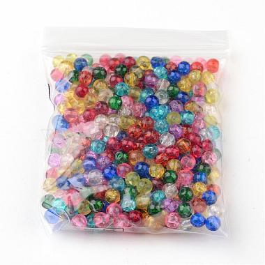 Perles de verre mixtes craquelées(X-CCG-Q001-4mm-M)-5