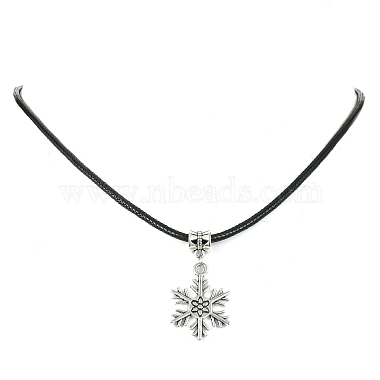 Black Snowflake Alloy Necklaces