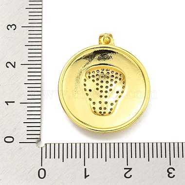 Brass Micro Pave Cubic Zirconia Pendants(KK-K354-11A-G)-3