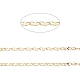 Ion Plating(IP) 304 Stainless Steel Dapped Oval Link Chains(CHS-G027-01G)-2