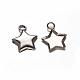 Star 201 Stainless Steel Pendant Cabochon Settings(X-STAS-D111-19)-1