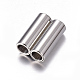 304 Stainless Steel Magnetic Clasps with Glue-in Ends(STAS-K006-07C)-2