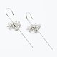 Brass Micro Pave Cubic Zirconia Ear Wrap Crawler Hook Earrings(EJEW-J101-18P)-2