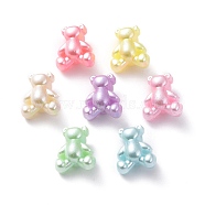 Opaque Acrylic Beads, Bear, Mixed Color, 13.5x11.5x8mm, Hole: 2.5mm, about 1315pcs/500g(OACR-G014-11)