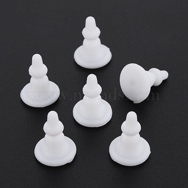 White Silicone Ear Nuts