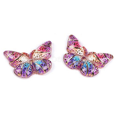 Medium Purple Butterfly Acrylic Beads