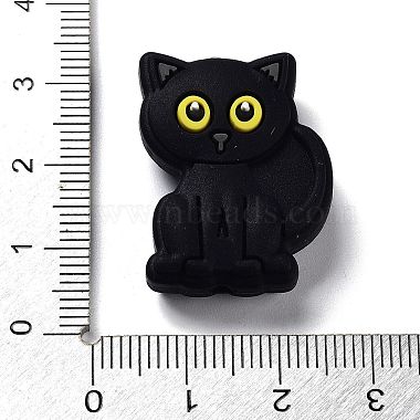 Black Cat Silicone Beads(SIL-R014-03)-3