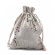 Polycotton(Polyester Cotton) Packing Pouches Drawstring Bags(X-ABAG-T006-A06)-1