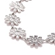 Enamel Daisy Link Chain Necklace(NJEW-P220-01P-02)-3