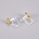 304 Stainless Steel and Plastic Clip-on Earring Findings(STAS-G225-29G)-1