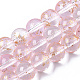 Chapelets de perles en verre peinte par pulvérisation transparent(GLAA-N035-03C-B06)-1