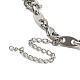 304 Stainless Steel Oval Link Chains Bracelets for Men & Women(BJEW-D042-19P)-3
