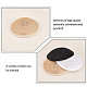 3Pcs 3 Colors Polyester Round Fascinator Hat Base(AJEW-FG0002-78)-4