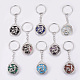 Natural & Synthetic Mixed Stone Keychain(KEYC-P041-C)-1