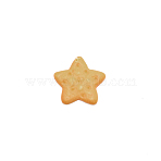 Opaque Resin Pendants, Play Food, Imitation Food, Star Biscuit Shape, Sandy Brown, 30x31.5x4.7mm, Hole: 1.4mm(CRES-CJC0007-14)