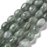 Dyed Natural Malaysia Jade Beads Strands, Oval, Dark Slate Gray, 8.5~11x7~8.5x7~8.5mm, Hole: 1mm, about 18pcs/strand, 7.28~7.48 inch(18.5~19cm)(G-P528-I06-01)