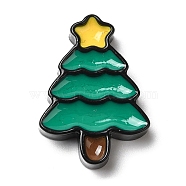 Christmas Opaque Resin Cabochons, for Jewelry Making, Christmas Tree, 26x19x5mm(CRES-D015-02G)