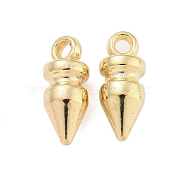 CCB Plastic Pendants, Cone Pendants, Golden, 17.5x7mm, Hole: 2.2mm(CCB-L014-39G)