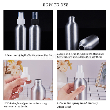 PandaHall Elite 120ml Refillable Aluminum Spray Bottles(MRMJ-PH0001-12)-3