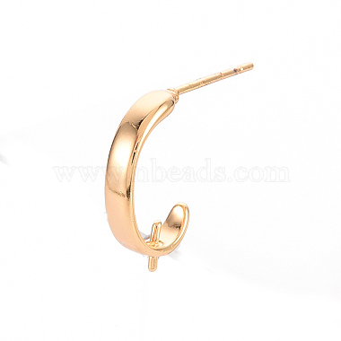 Brass Earring Findings(X-KK-T062-208G-NF)-3