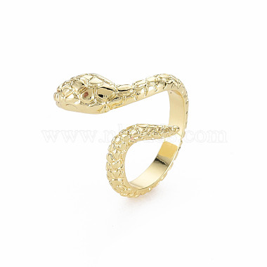 Snake Shape Rack Plating Alloy Cuff Rings(RJEW-Q163-012A-RS)-3