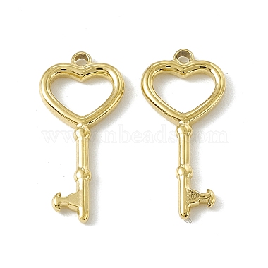 Real 18K Gold Plated Key 201 Stainless Steel Pendants