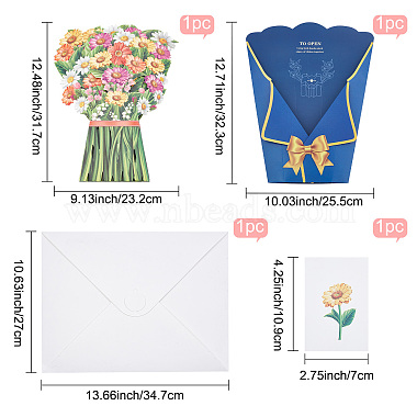 3D Flower Pop Up Paper Greeting Card(AJEW-WH0248-36A)-2