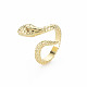 Snake Shape Rack Plating Alloy Cuff Rings(RJEW-Q163-012A-RS)-3
