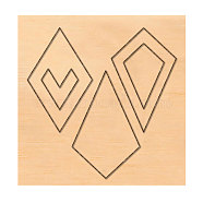 Wood Cutting Dies, with Steel, for DIY Scrapbooking/Photo Album, Decorative Embossing DIY Paper Card, Geometric Pattern, 10x10x2.4cm(DIY-WH0169-26)
