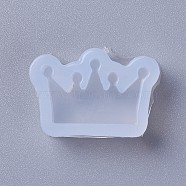 Silicone Molds, Resin Casting Molds, For UV Resin, Epoxy Resin Jewelry Making, Crown, White, 19x27x8mm, Inner Diameter: 16x23mm(X-DIY-L026-030)