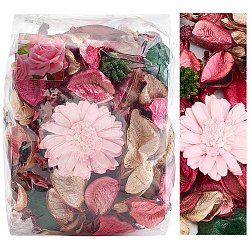 Dried Flower Sachet Bag Aromatherapy, for Wardrobe Desiccant Sachet Car Room Air Refreshing, Pink, 137x102x62mm(AJEW-WH0231-22)