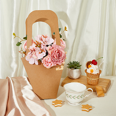 Kraft Paper Flower Gift Bags(AJEW-WH0165-48)-4