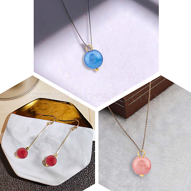 Hobbiesay 150pcs 5 couleurs pendentifs en perles de verre(GLAA-HY0001-09)-4