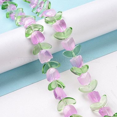 Transparent Glass Beads Strands(X-LAMP-H061-02H)-2