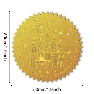 Self Adhesive Gold Foil Embossed Stickers(DIY-WH0211-380)-2