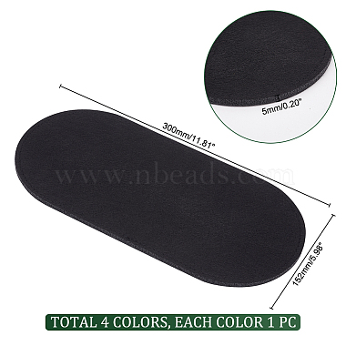 Elite 4Pcs 4 Colors Felt Bag Bottom Shaper(DIY-PH0021-31)-2