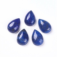 Natural Lapis Lazuli Cabochons, Dyed, teardrop, 12x8x3~4.5mm(G-L510-02A)